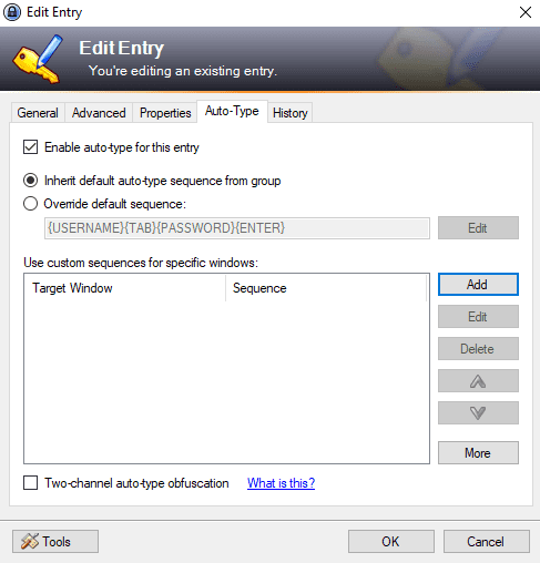 KeePass Auto Type